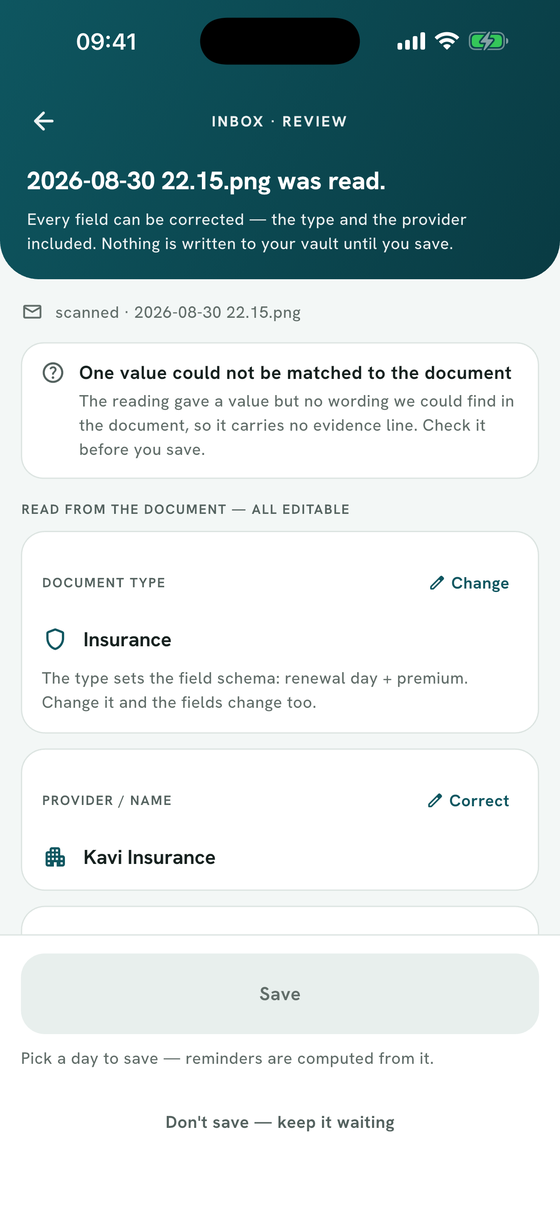Review before you save