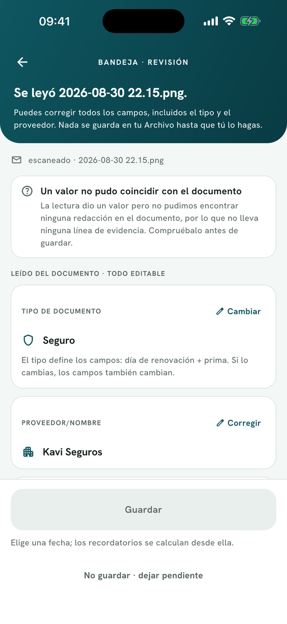 Revisa antes de guardar