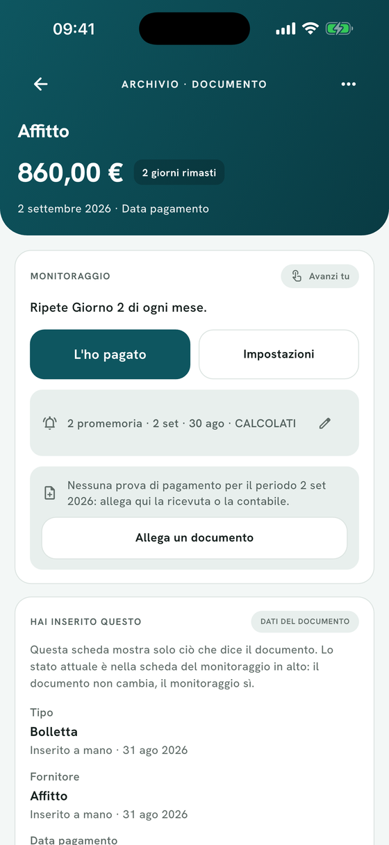 Una casa per i tuoi monitoraggi