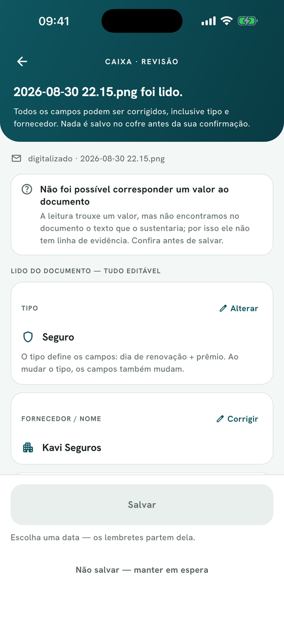 Revise antes de salvar