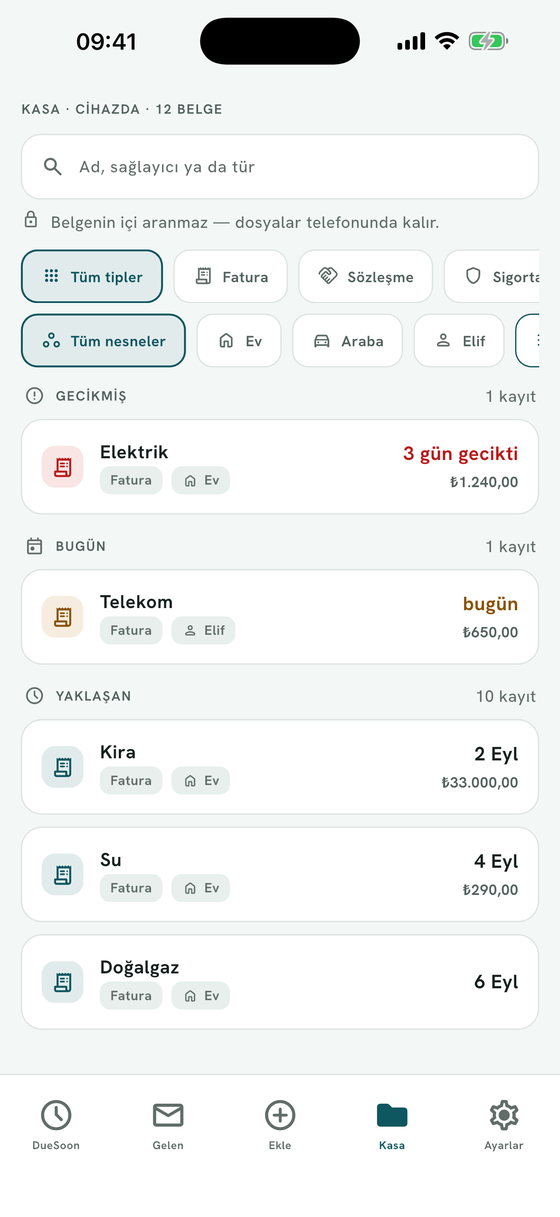 Hepsi tek bir kasada